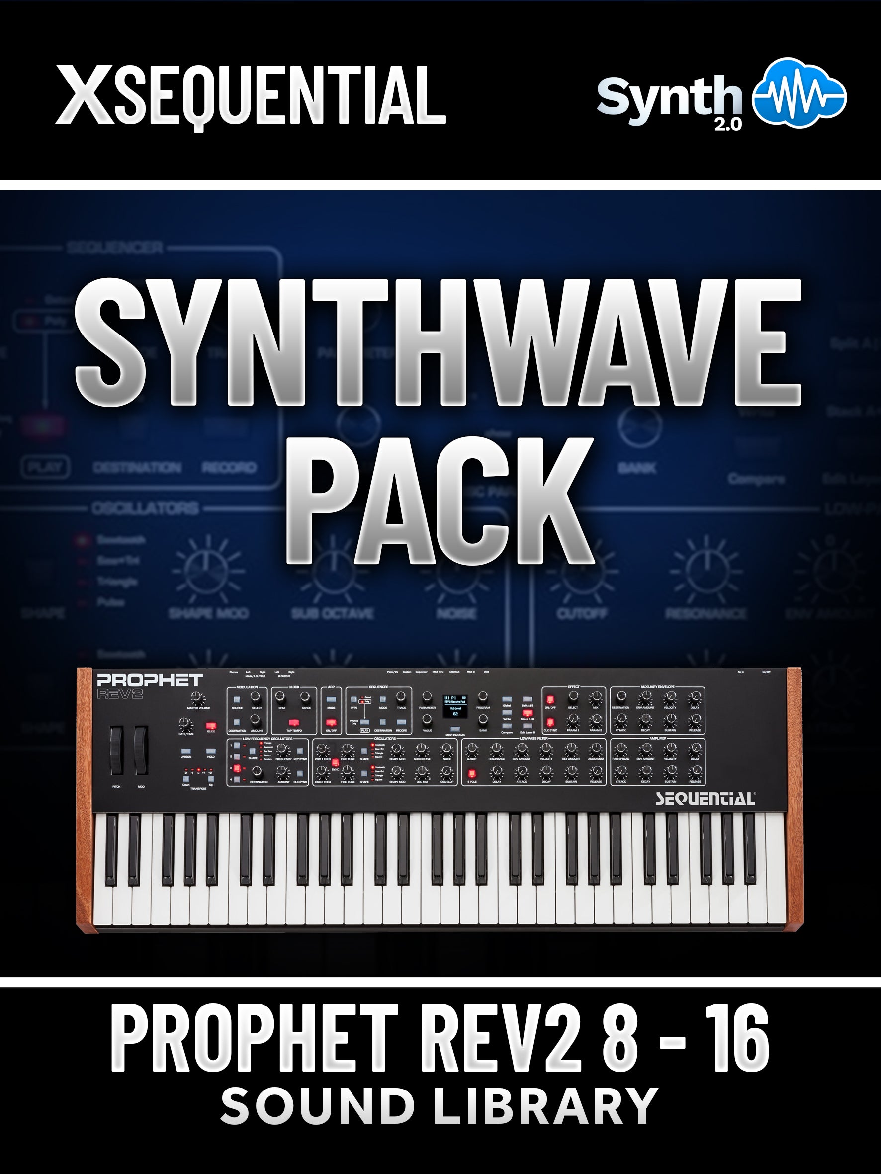 SWS014 - Synthwave Pack - DSI Prophet Rev2 ( 8 - 16 voices )
