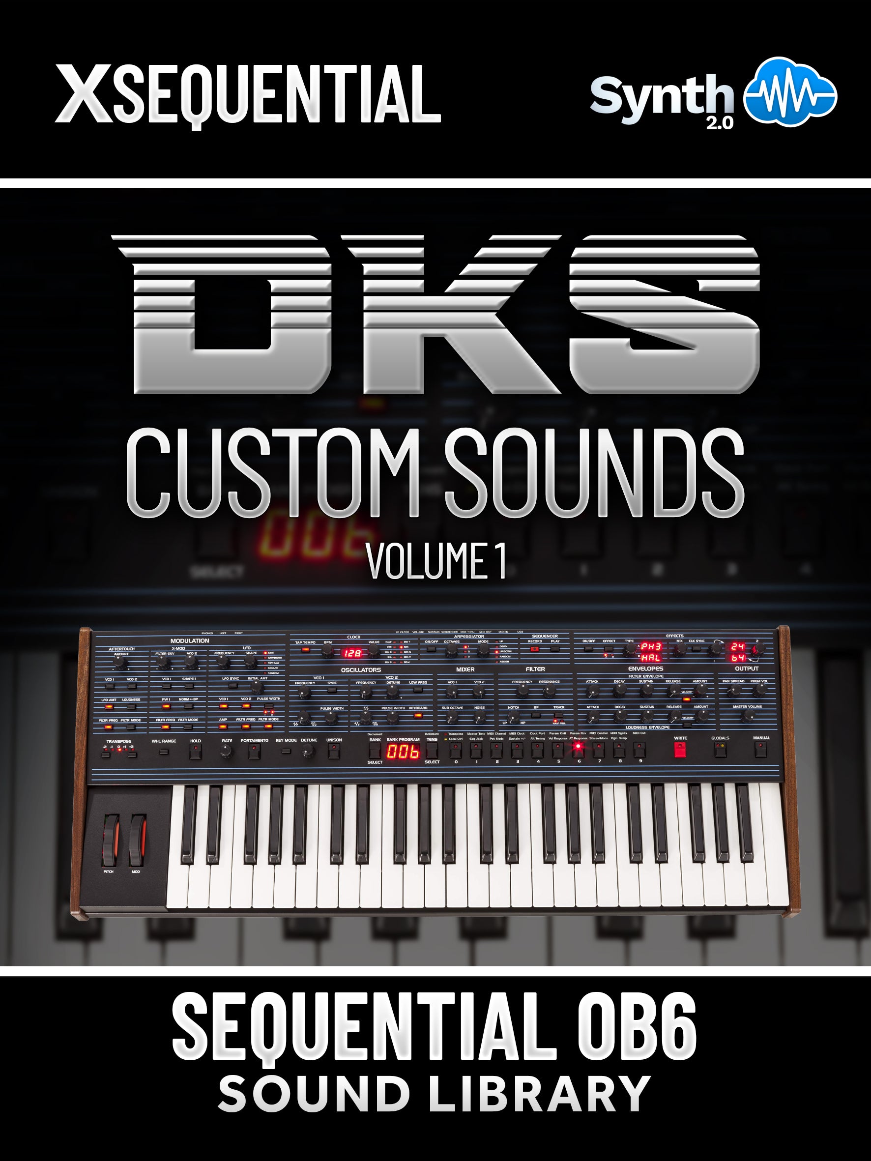 DKS009 - DKS Custom Sounds Vol.1 - Sequential OB 6 / Desktop ( 30 presets )
