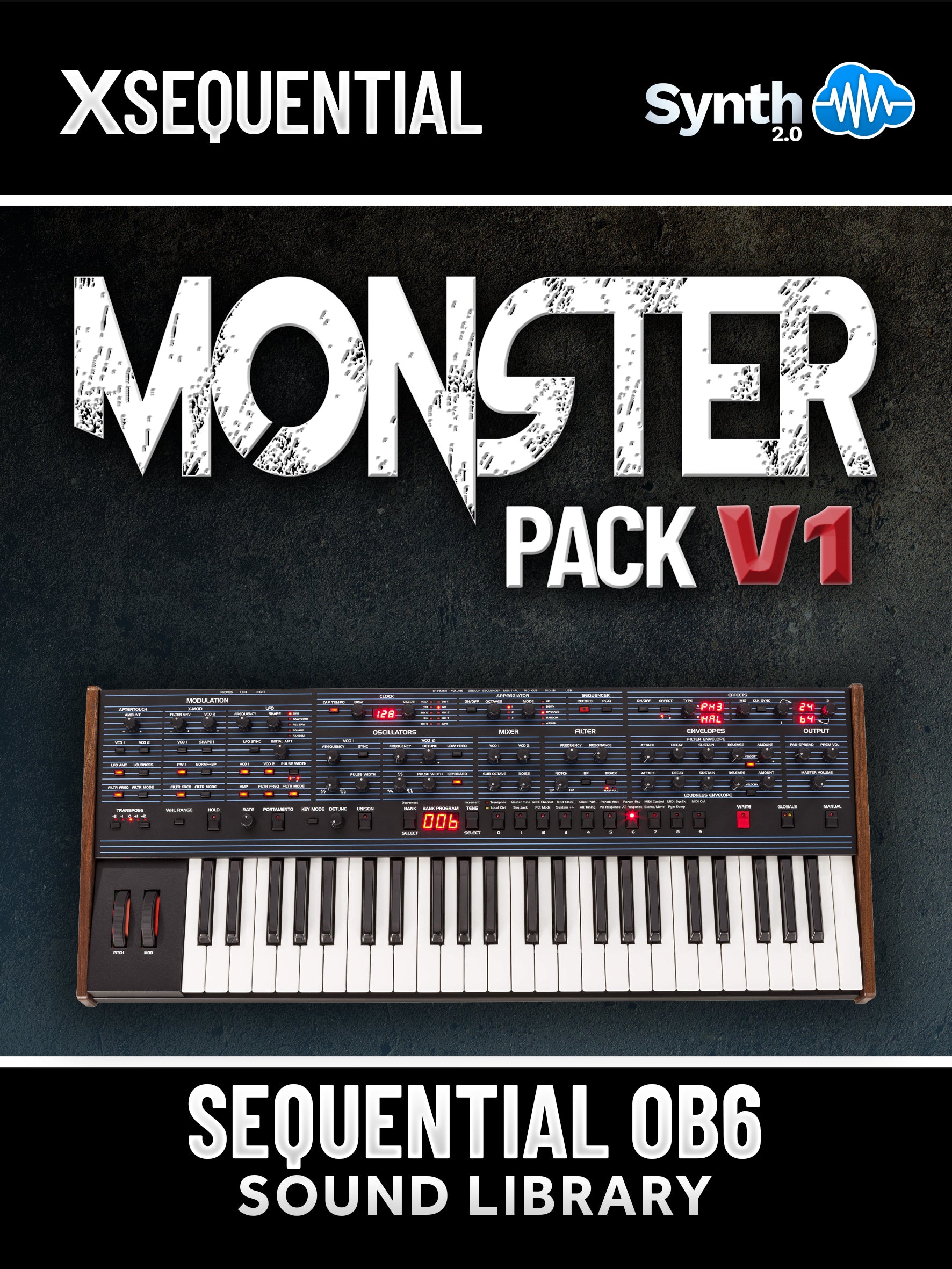 SCL412 - Monster Pack Vol.1 - Sequential OB 6 / Desktop ( over 130 presets )