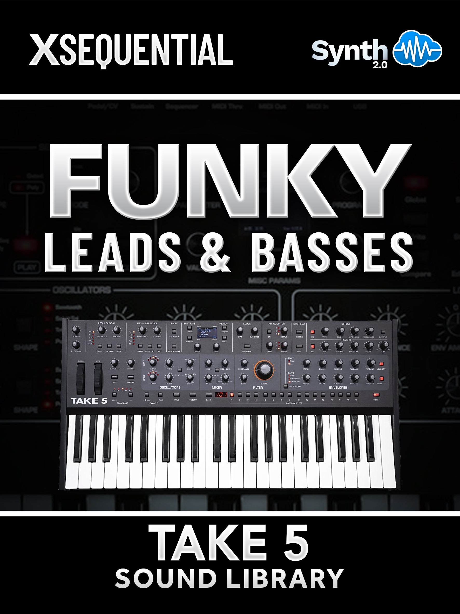 APL018 - Funky Leads & Basses - Sequential Take 5 ( 60 presets )