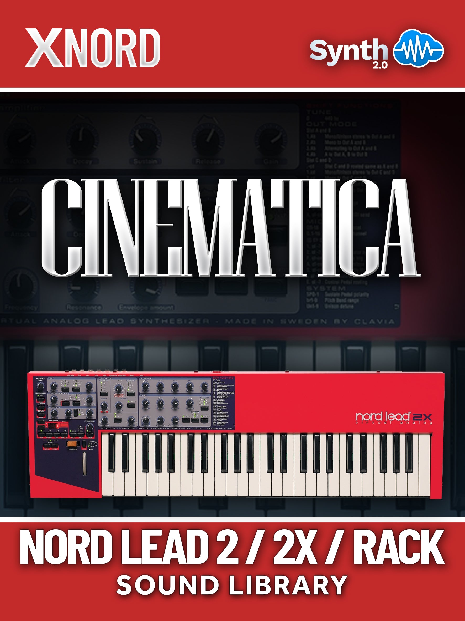 LFO002 - Cinematica - Nord Lead 2 / 2x / Rack ( 50 presets )