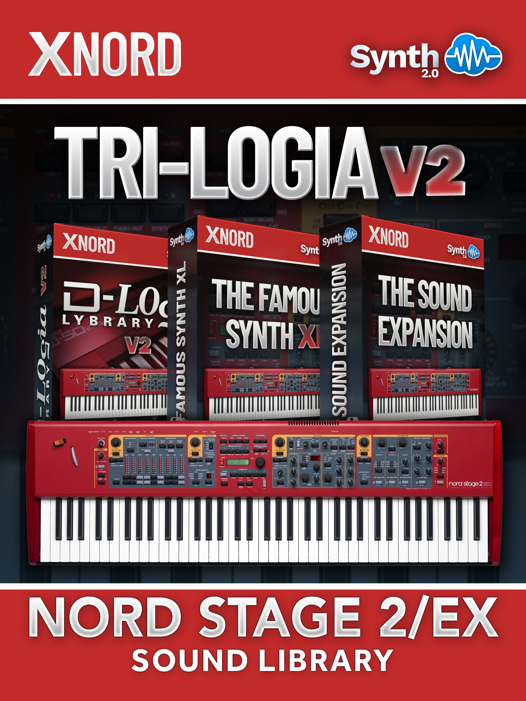 SLL021 - Tri-logia Library V2 - Nord Stage 2 / 2 EX ( 80 presets )