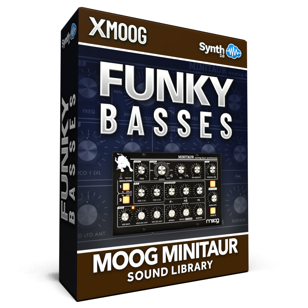 APL007 - Funky Basses - Moog Minitaur ( 35 presets )